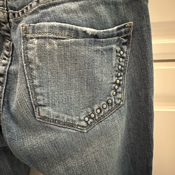 Size 2 Converse Skinny One Star Faded Distressed Back Pocket Silver Rivets - Picture 3 of 4